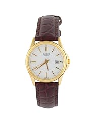 LTP1183Q 3-Hand Analog Ladies Water Resistant Genuine Leather Band with Date