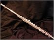 Silver Yamaha YFL-481II 925 Flute open hole, b foot