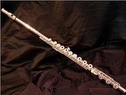 Silver Yamaha YFL-481II 925 Flute open hole, b foot