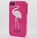 Kate Spade iPhone 4/4S Pink Resin Hard Case(Crane Style)