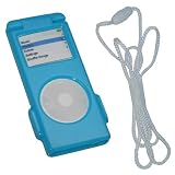 iPod Nano 2 Solid Blue Crystal Protective Case - Includes TWO Bonus Personal Charm Straps!