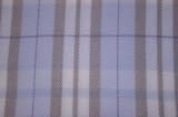 100% Cashmere Wool Velvety Feel Royal England Plaid Design Scarf / Muffler - Blue / Fallow Stripes