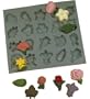 Flower & Leaves, Rubber Mold