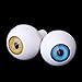 8 PCs Round Acrylic Doll Eyes Eyeballs Halloween Props 18mm