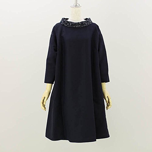 (ステラシフォン) STELLA CIFFON セミフレアーワンピース [ST3-17603] 50 NAVY 36