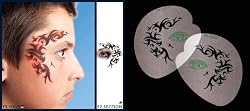 Tribal 1 Stencil Airbrush Makeup Face Template