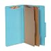 ACCO 16026 ACCO Pressboard 25-Point Classification Folders, Lgl, 6-Section, Sky Blue, 10/Bx