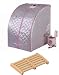 Precision Therapy Portable Steam Sauna with Wooden Foot Massager - Full Body