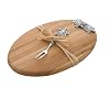Mud Pie Turtle Bamboo Board with Cocktail Fork, 10-Inch