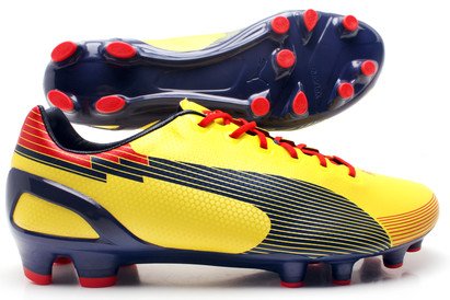 Evospeed 1 Graphique FG - Chaussure de Foot Jaune/Bleu/Rouge - taille 11