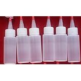 6 Plastic Squeeze Bottles Cake Decorating Paint Crafts Condiments 2 Oz Yorker Caps Included
