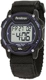 Armitron Women's 45/7004BLU Black Nylon Strap Blue Accented Digital Chronograph Sport Watch