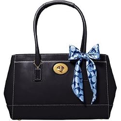 Coach Madeline Large Satchel Purse in Black 11554