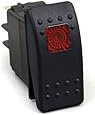 Daystar KU80014 20 Amp Red Light Rocker Switch Kit