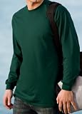 Big Mens 100% Cotton Essential Long Sleeve Solid T-Shirt by Port & Company (Big & Tall and Regular
