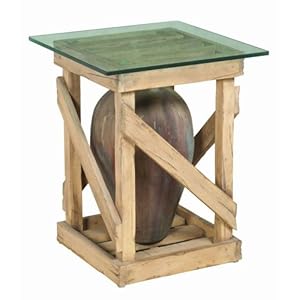 Farmhouse Chic Wine Crate Side Table