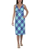 Isaac Mizrahi for Target Bias Plaid Dress - Blue Combo