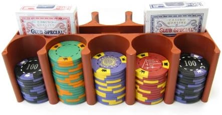 Red Poker Chip Rack (10 Row / 200 Chip)
