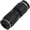 uxcell 10 Pcs Air Pneumatic 4mm to 4mm Straight Push in Connectors Quick Fittings