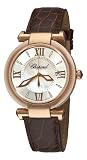 Chopard Watches: Chopard Imperiale Womens Rose Gold Brown Leather Strap Watch 384221-5001