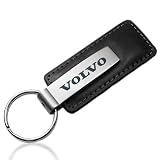 Volvo Black Leather Key Chain by Volvo