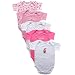 5-Pack Hanging Bodysuits, Pink, 6-9 months