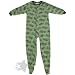 Tractor Green Footed Sleeper Pajamas for Boys