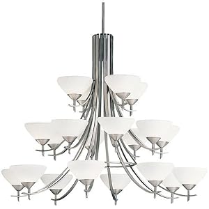 Kichler Olympia 20 Light Chandelier Antique Pewter