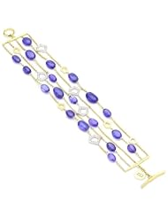 Ron Hami "Secret Blossom" 5 Row Tanzanite and Diamond Bracelet