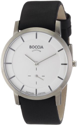 Boccia Herren-Armbanduhr Leder 3540-03 Preisvergleich