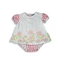 Beyond Basic Kids   Infant Baby Girls Short Sleeved Creeper  Pink
