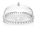 Guzzini Tiffany Collection 2-Piece Small Cake Serving Set, Reversible Base with Dome Lid, Durable BPA-Free Acrylic Looks Like Crystal, Perfect for Serving, Storing and Displaying, 11-3/4