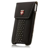 Swiss Leatherware Lenzburg Case for iPhones and Medium Bar Phones (Dark Bro ....