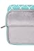 MOSISO Canvas Geometric Pattern Sleeve Bag Compatible with 15-15.6 inch Laptop with Small Case, Pure Blue Quatrefoil