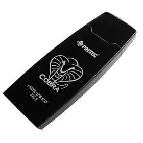 Pretec 16GB eSATA with USB Connector SSD (Solid State Drive) Enhanced for Windows ReadyBoost Function