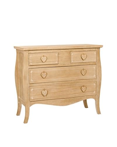 Shabby Chic Cassettiera Amelia 2C-2C Naturale