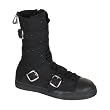 MENS Sizing Black Canvas Steel Toe Boot Sneaker Shoe Punk Goth