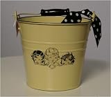 Vintage-style Yellow French Girls Baby Bucket