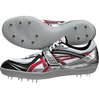 アシックス(asics) 走高跳・槍投げ用スパイクシューズ TFP338 タイガーパウ? JAPAN ARCH 0123:ホワイト×メタルレッド 25.5cm