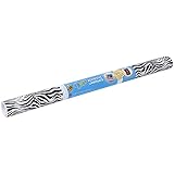 Duck Brand 282244 Deco Adhesive Laminate, 20-Inch x 10-Feet, Black and White Zebra