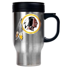 Great American Washington Redskins Free Form Logo Stainless Steel Travel Mug