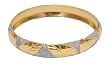 Gold And Rodium Plated Bangle Bracelets Costume Jewelry in Indian-Style 2.6 inches