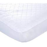 Carter's Keep Me Dry Waterproof Fitted Quilted Crib Pad, White