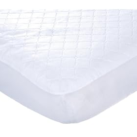 Carters Keep Me Dry Waterproof Fitted Quilted Crib Pad, WhiteCarters Keep Me Dry Waterproof Fitted Quilted Crib Pad
