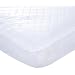 Carter's Keep Me Dry Waterproof Fitted Quilted Crib Pad, White