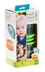 Fresh Starts Smart Portions 1-Cup Chilled Lunch Containers with Removable Ice Packs (Pack of 4)