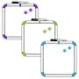 Board Dudes 11.25"x11.25" Rubberized Corner Dry Erase Board - Colors May Vary (48000UA-4)