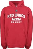 Detroit Red Wings -Red- Center Ice RBK Hooded Sweatshirt
