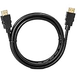 ViewTV High Speed HDMI Cable - 6.6 Feet (2 Meters) - Black - Version 1.4 Supports Ethernet, 3D, 4K, & Audio Return