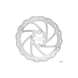 Tektro 180mm Wavy Type Rotor w/ Bolts